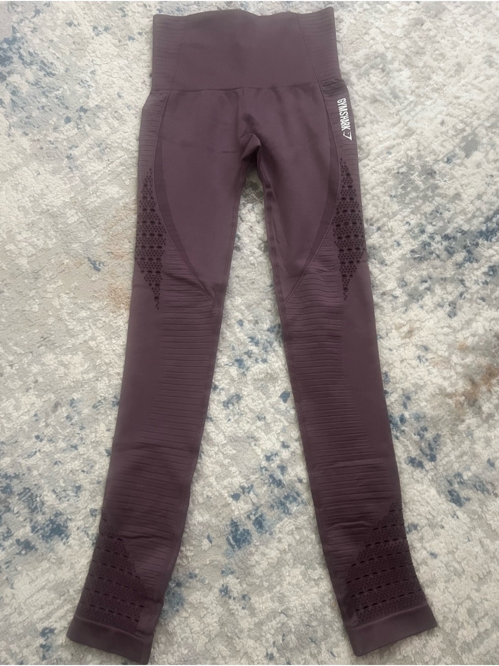 Gymshark Kids Seamless High-Waist Leggings - Plum